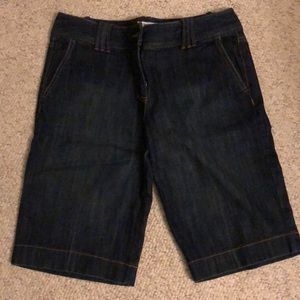 Loft denim knee length crops